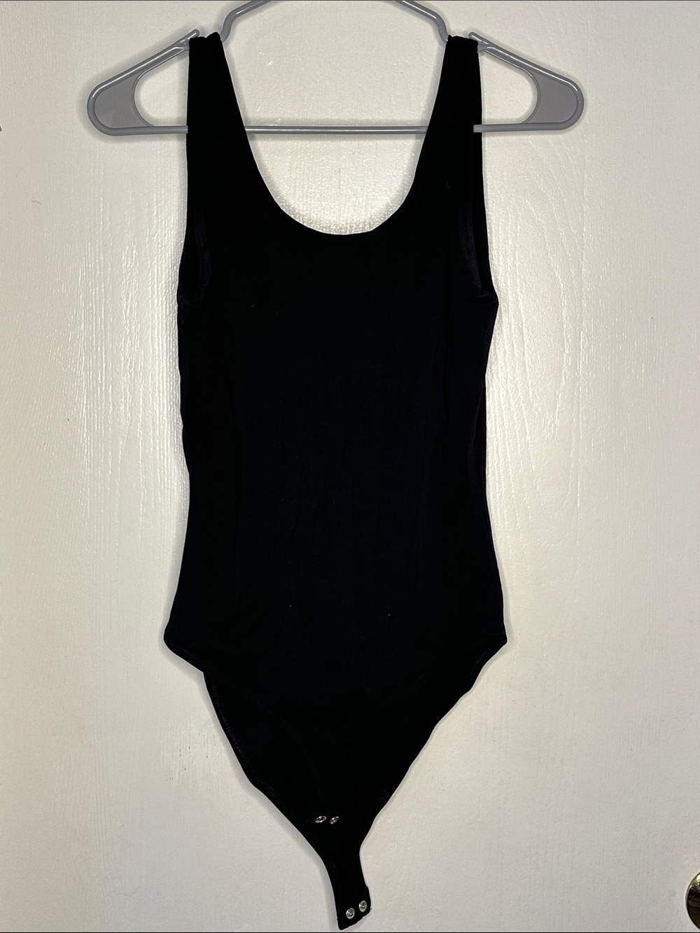 Pact Black Scoop Neck Bodysuit